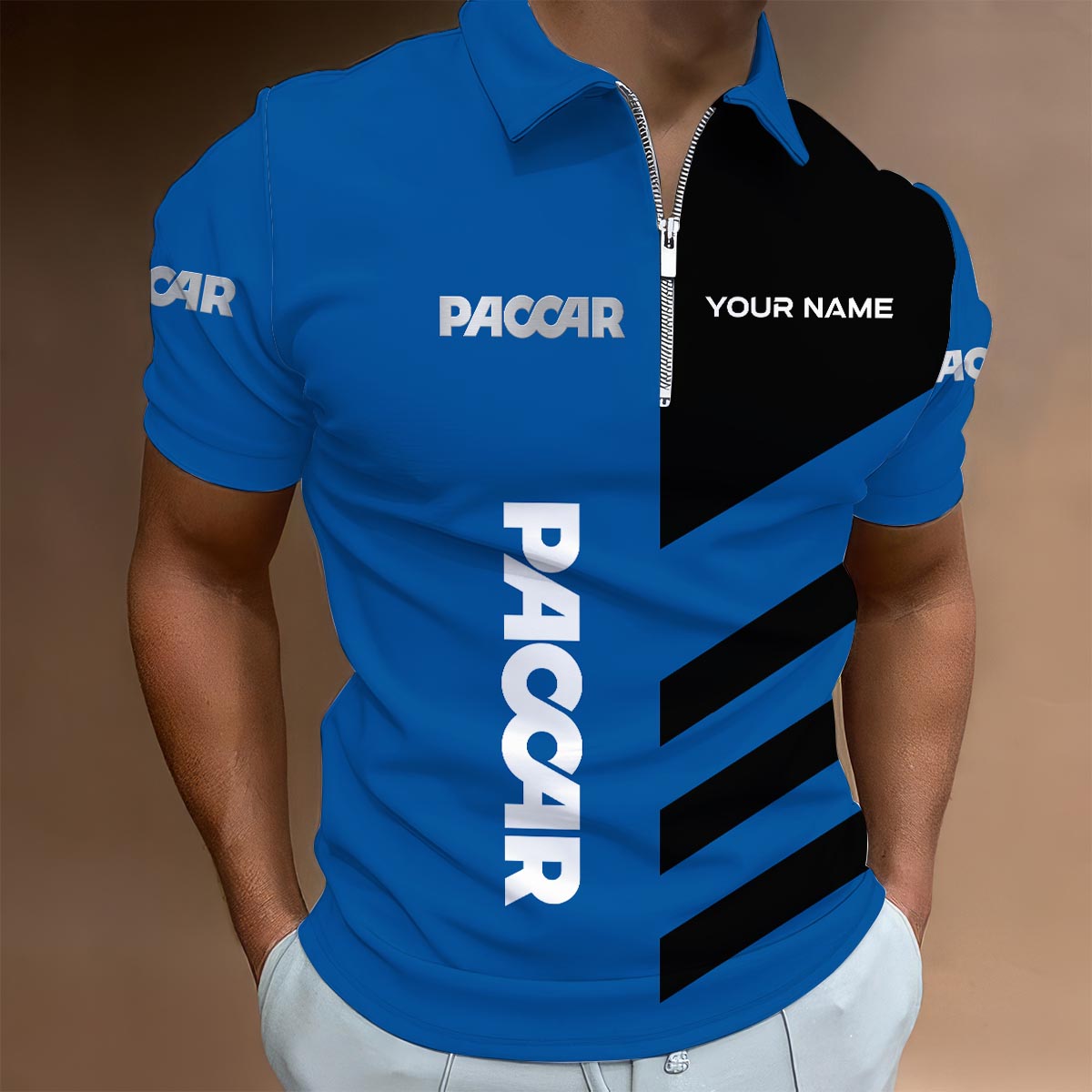 Sportswearmerch Valtra Truck Lapel Zip Polo Shirt For Fan