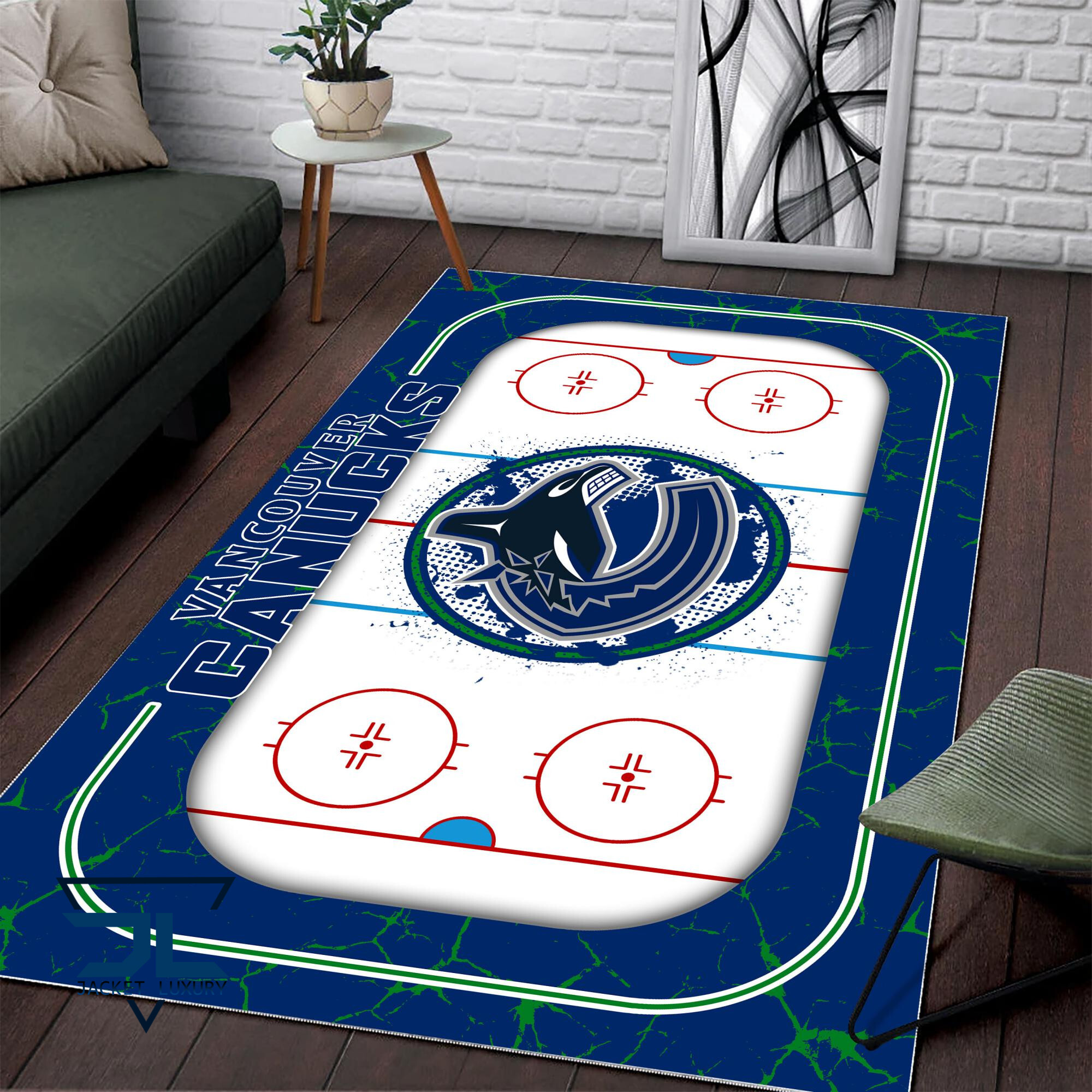Sportswearmerch Vancouver Canucks NHL Area Rug For Fan