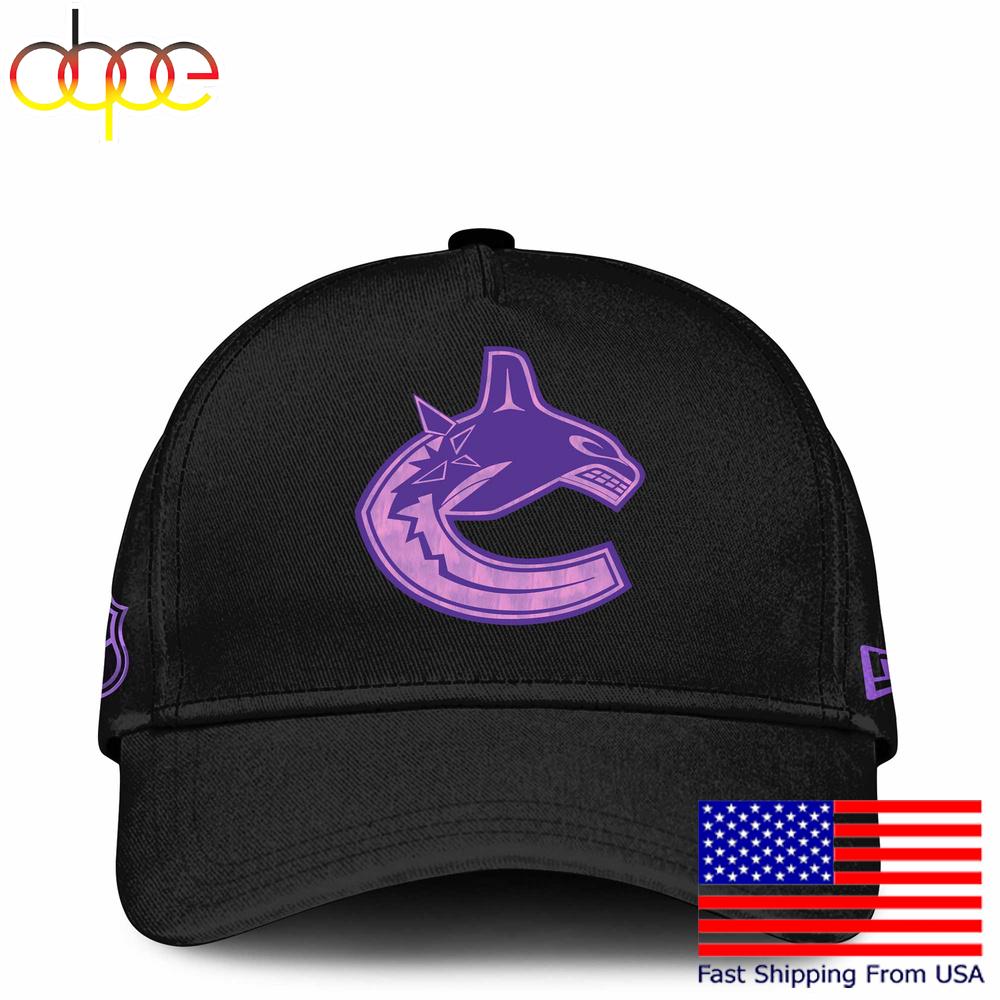 Sportswearmerch Vancouver Canucks NHL Fight Cancer Classic Cap For Fan