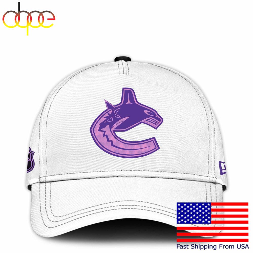 Sportswearmerch Vancouver Canucks NHL Fight Cancer Supporters Classic Cap For Fan