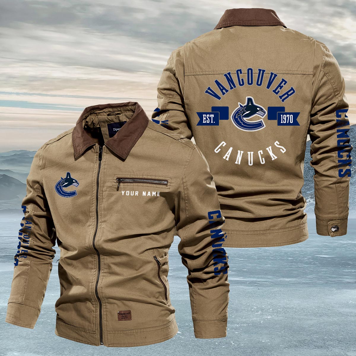 Sportswearmerch Vancouver Canucks NHL Lapel Jacket For Fan