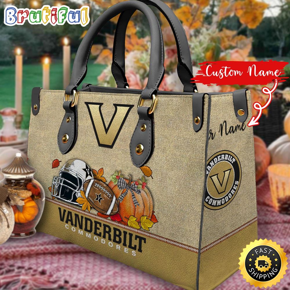 Sportswearmerch Vanderbilt Commodores NCAA Autumn Leather Handbag For Fan