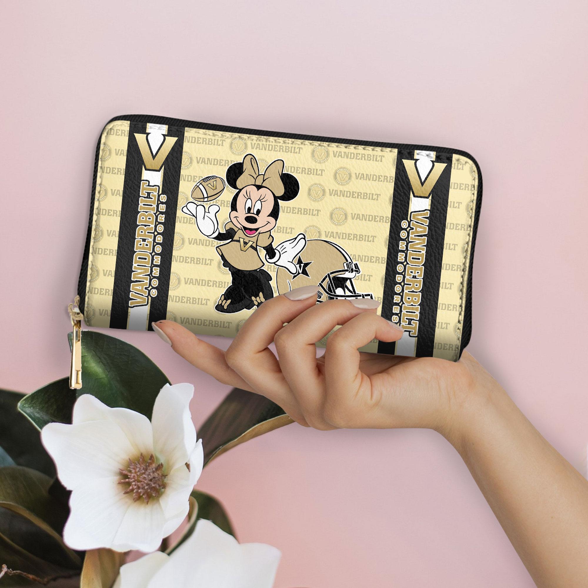 Sportswearmerch Vanderbilt Commodores NCAA x Minnie Women Leather Handbag For Fan