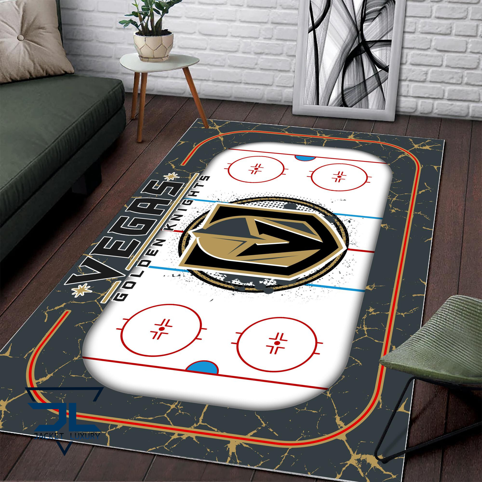 Sportswearmerch Vegas Golden Knights NHL Area Rug For Fan