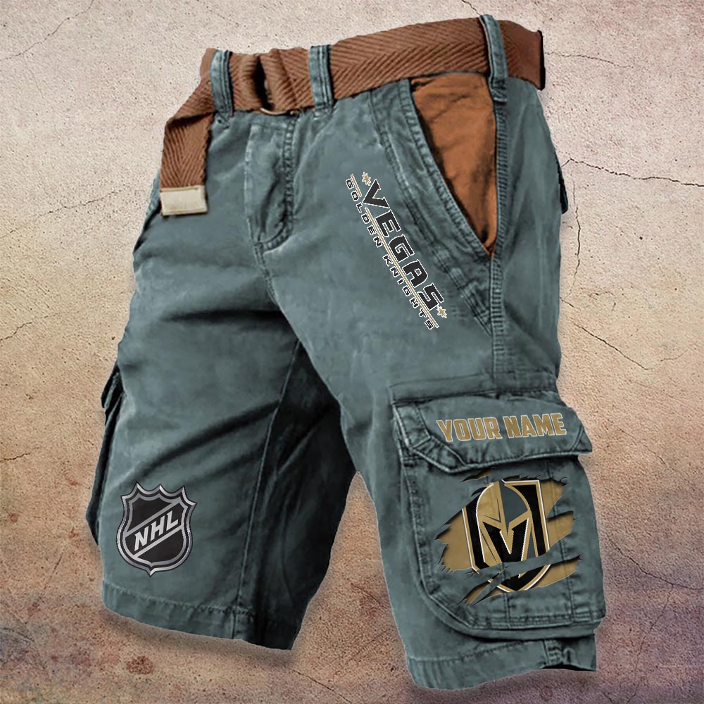 Sportswearmerch Vegas Golden Knights NHL Denim Short For Fan