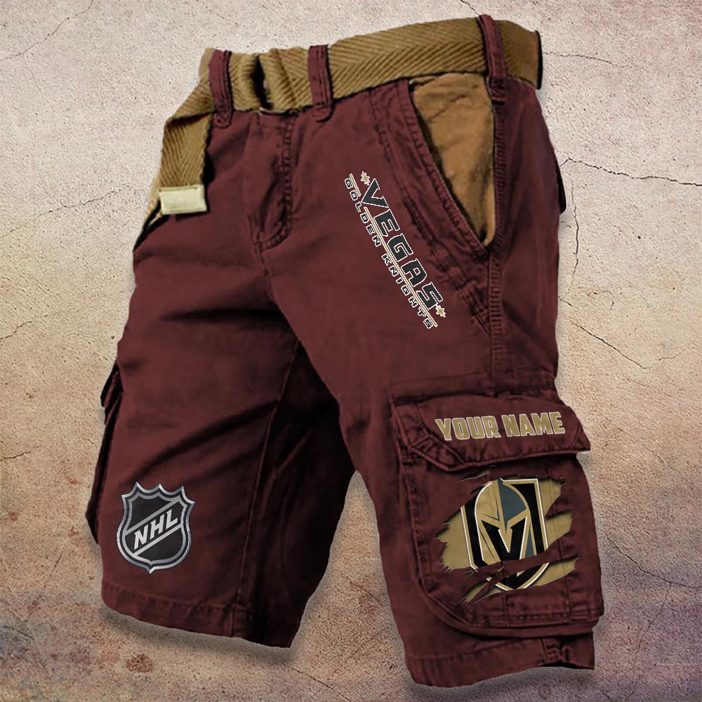 Sportswearmerch Vegas Golden Knights NHL Denim Short For Fan