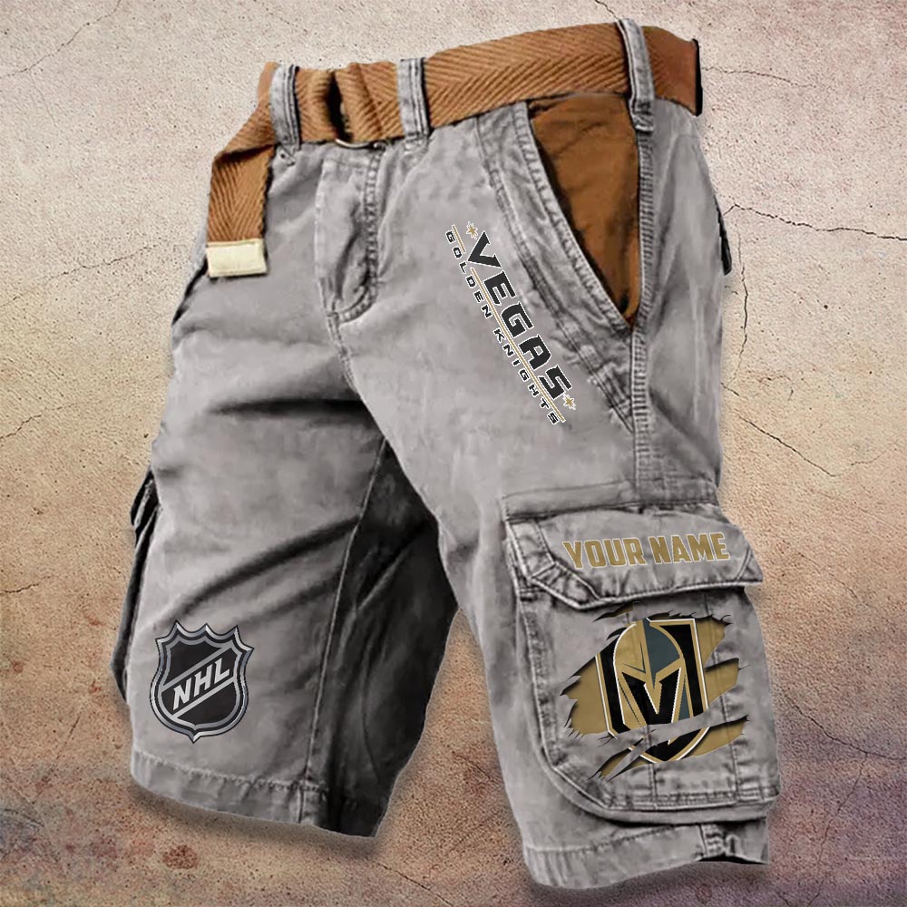 Sportswearmerch Vegas Golden Knights NHL Denim Short For Fan