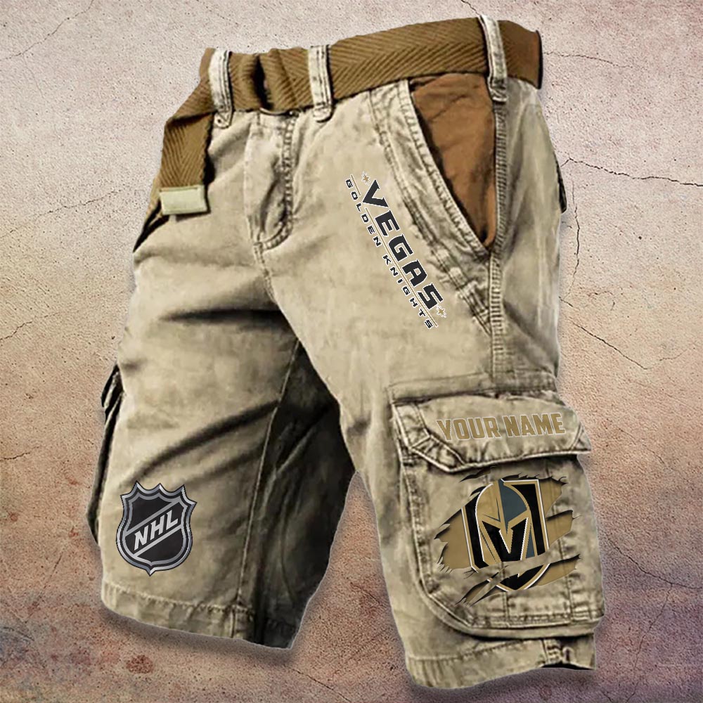 Sportswearmerch Vegas Golden Knights NHL Denim Short For Fan