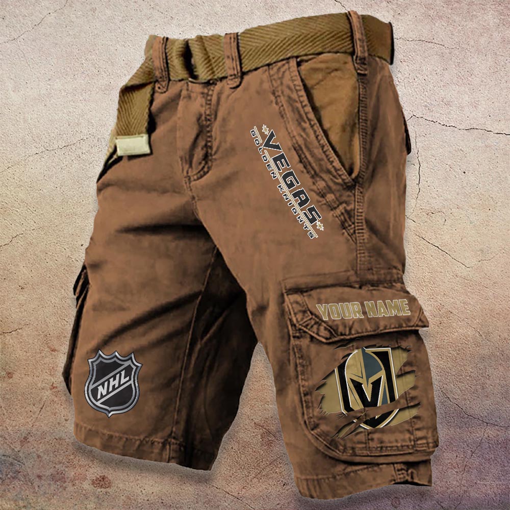 Sportswearmerch Vegas Golden Knights NHL Denim Short For Fan