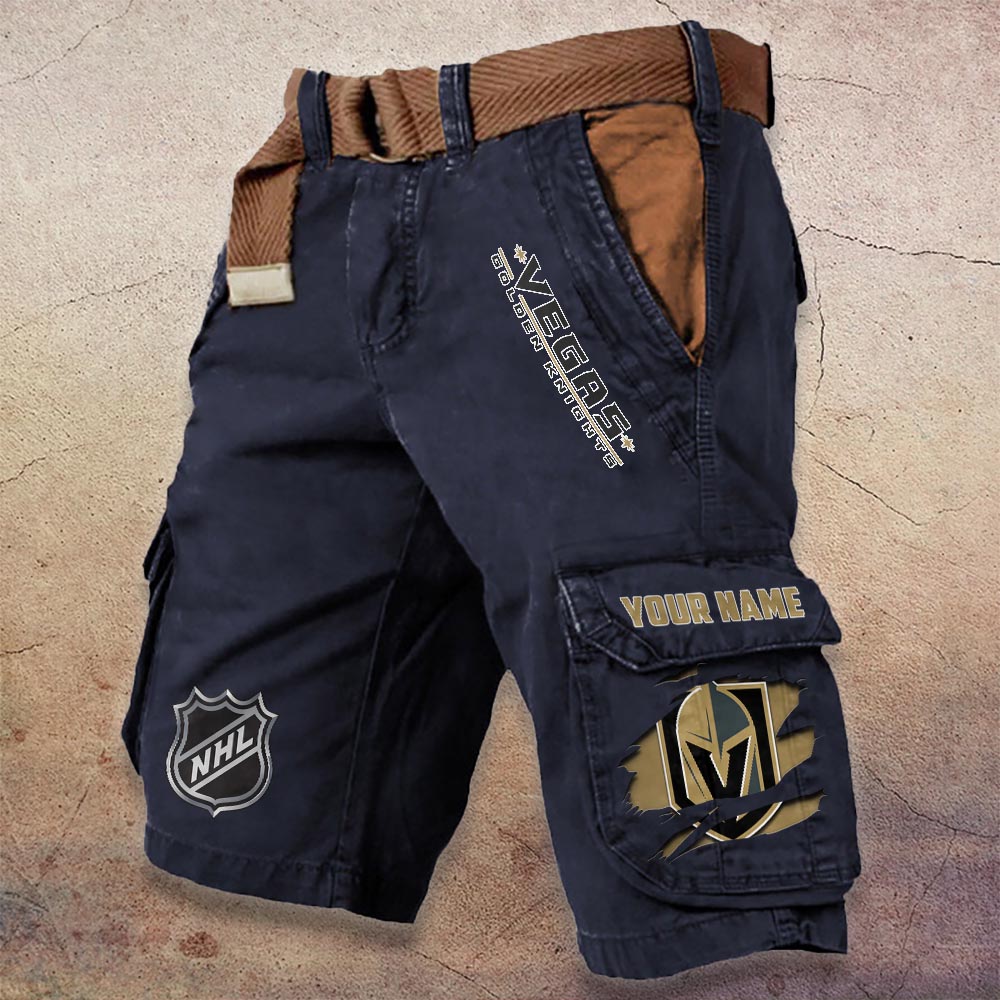 Sportswearmerch Vegas Golden Knights NHL Denim Short For Fan