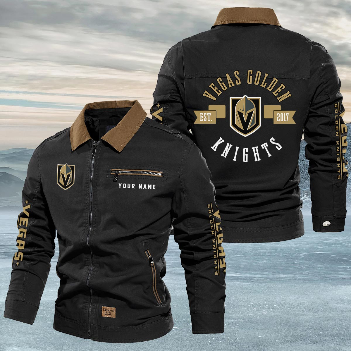 Sportswearmerch Vegas Golden Knights NHL Lapel Jacket For Fan