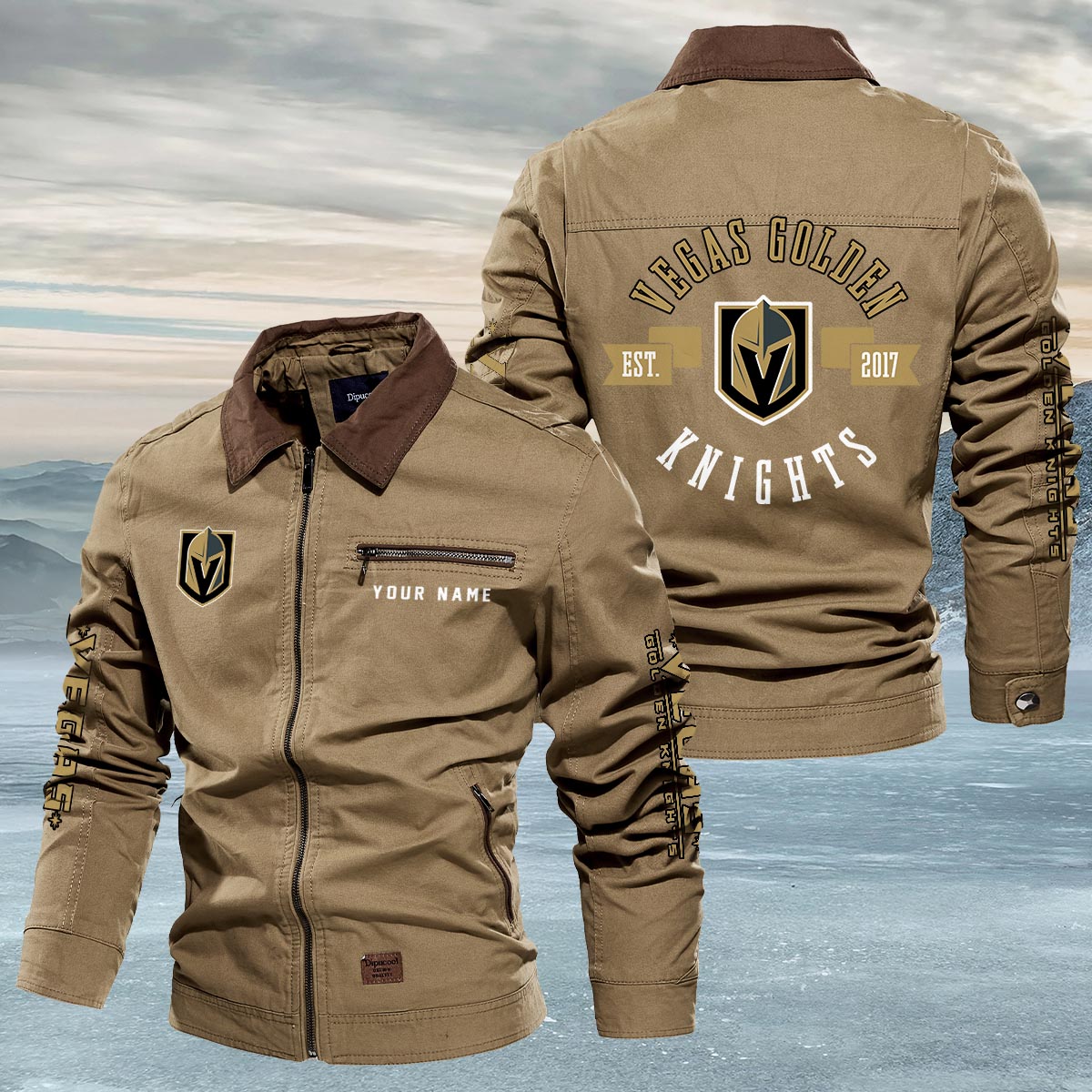 Sportswearmerch Vegas Golden Knights NHL Lapel Jacket For Fan