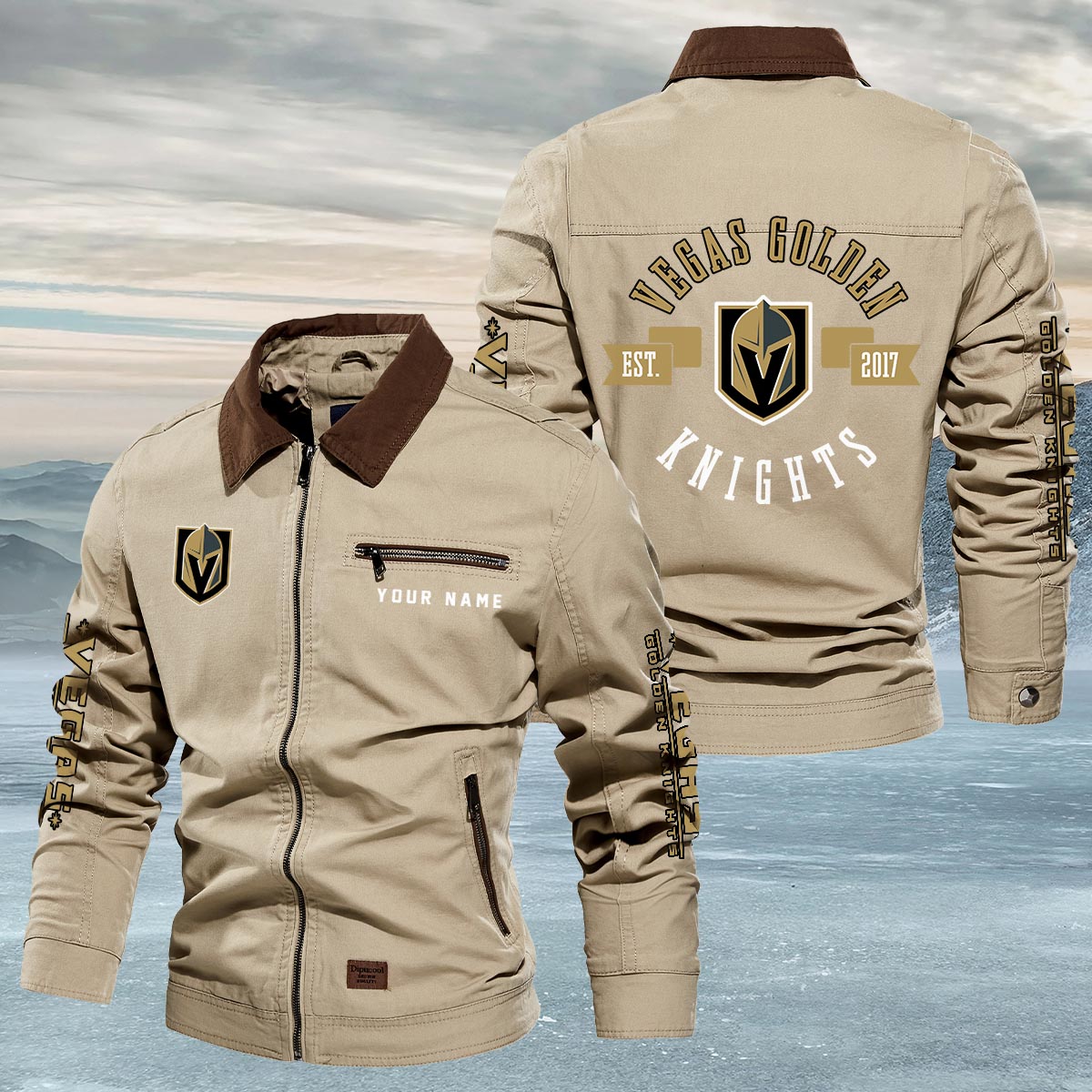 Sportswearmerch Vegas Golden Knights NHL Lapel Jacket For Fan