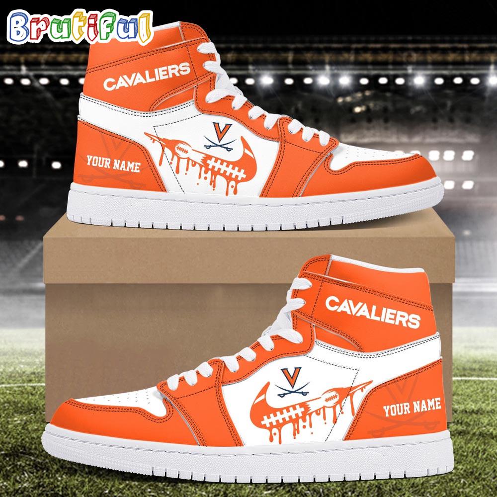 Sportswearmerch Virginia Cavaliers NCAA AJ1 High Sneakers Shoes For Men And Women