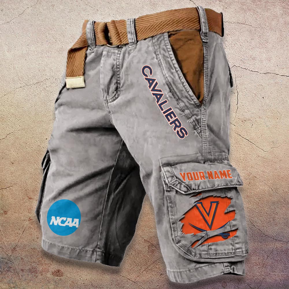 Sportswearmerch Virginia Cavaliers NCAA Denim Short For Fan