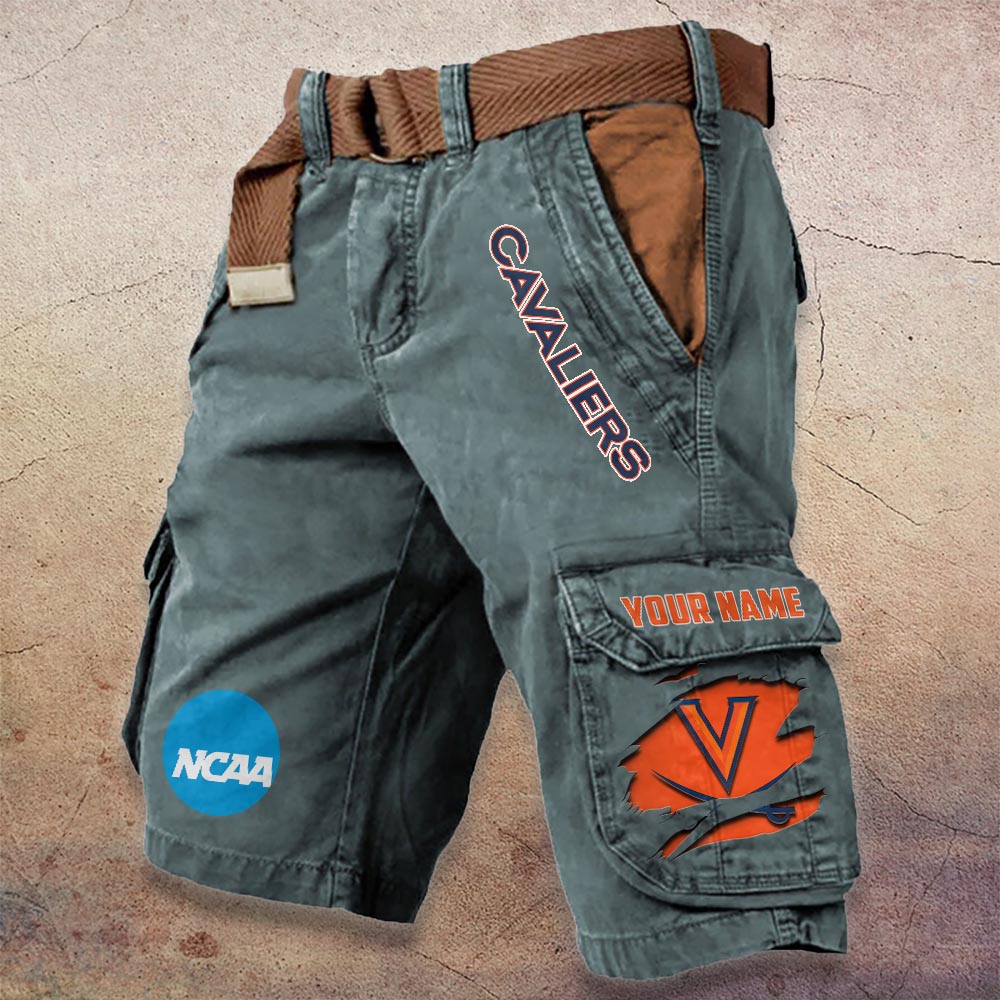 Sportswearmerch Virginia Cavaliers NCAA Denim Short For Fan