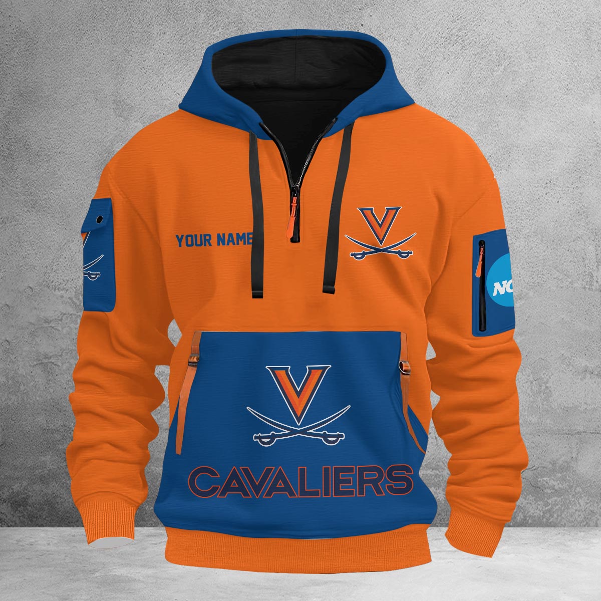 Sportswearmerch Virginia Cavaliers NCAA Half Zip Hoodie Personalized For Fan
