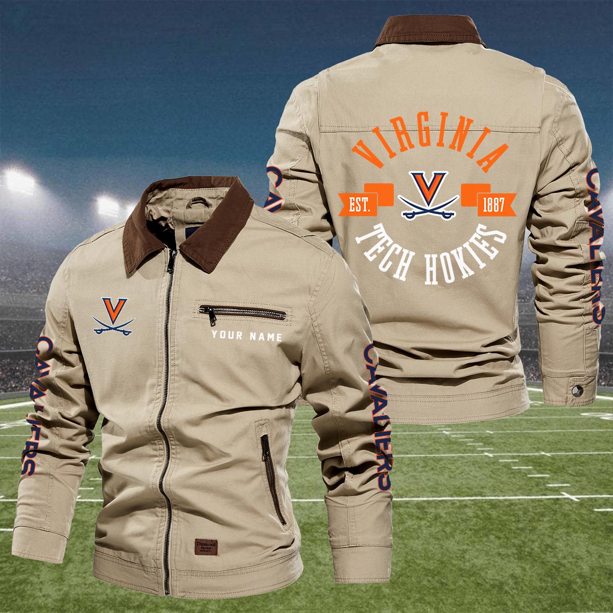Sportswearmerch Virginia Cavaliers NCAA Lapel Jacket For Fan