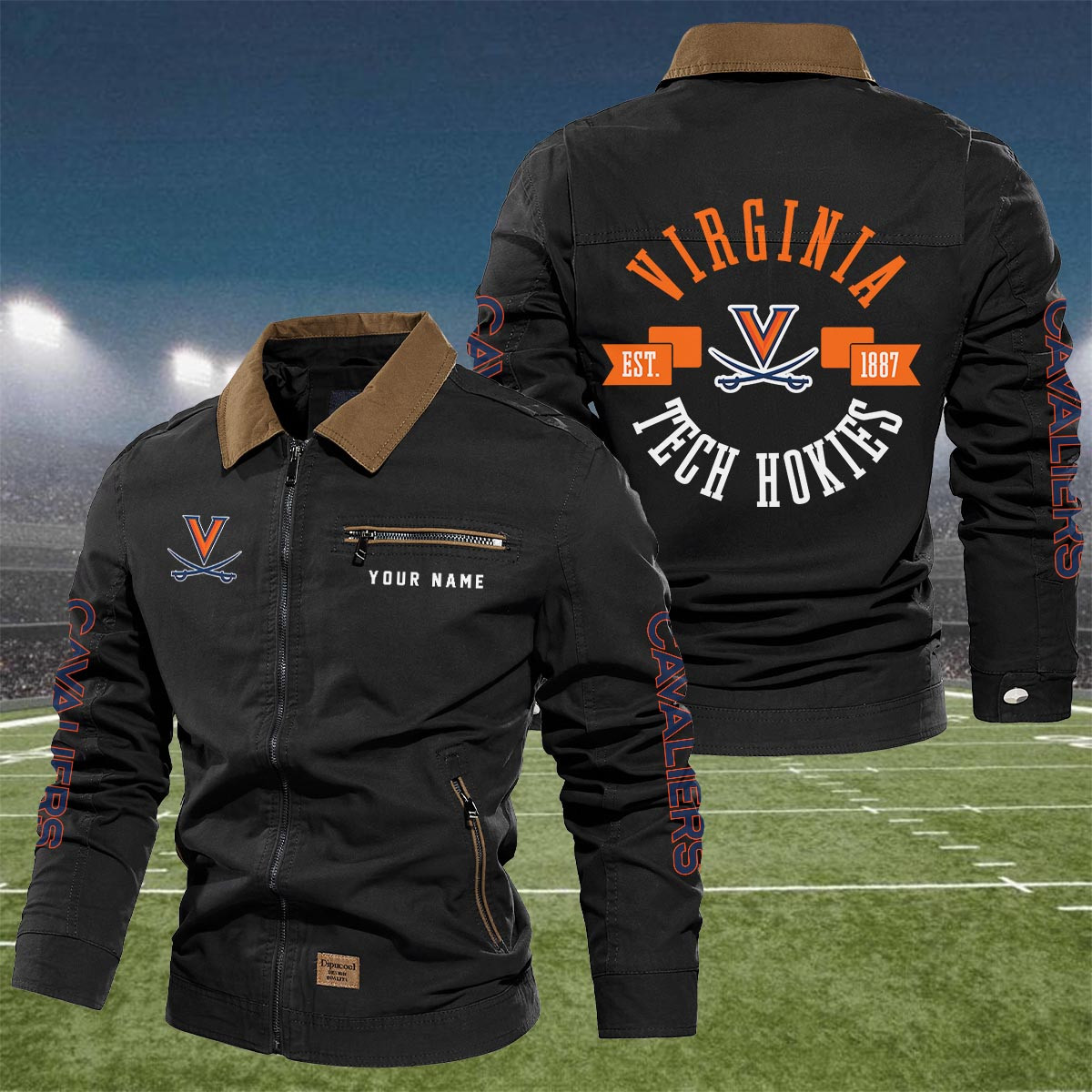 Sportswearmerch Virginia Cavaliers NCAA Lapel Jacket For Fan