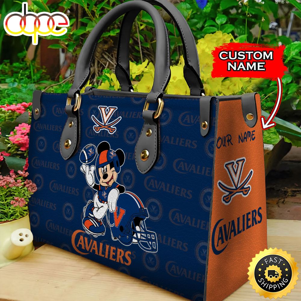Sportswearmerch Virginia Cavaliers NCAA Mickey Leather Bag For Fan