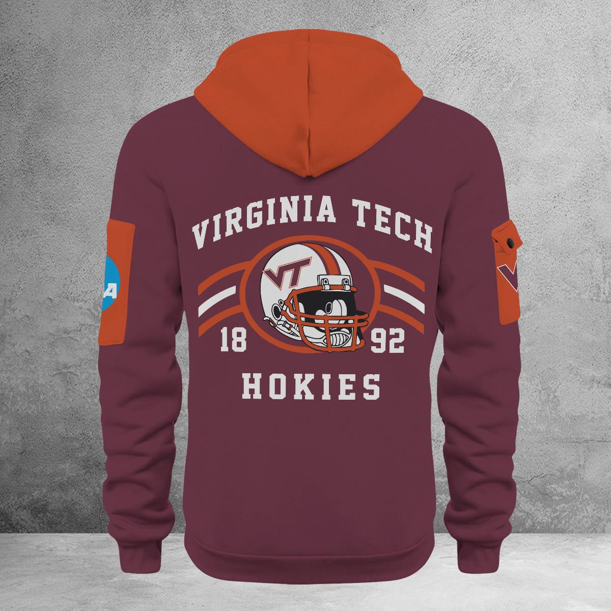 Sportswearmerch Virginia Tech Hokies NCAA Half Zip Hoodie Personalized For Fan