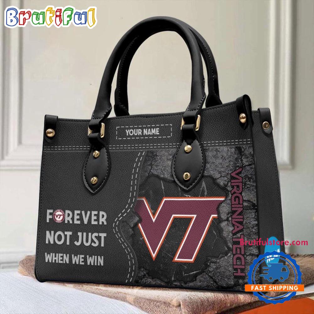 Sportswearmerch Virginia Tech Hokies NCAA Leather Hand Bag For Fan