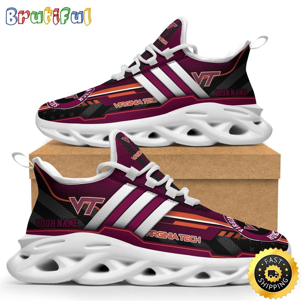 Sportswearmerch Virginia Tech Hokies NCAA Max Soul Shoes Sneakers For Fan
