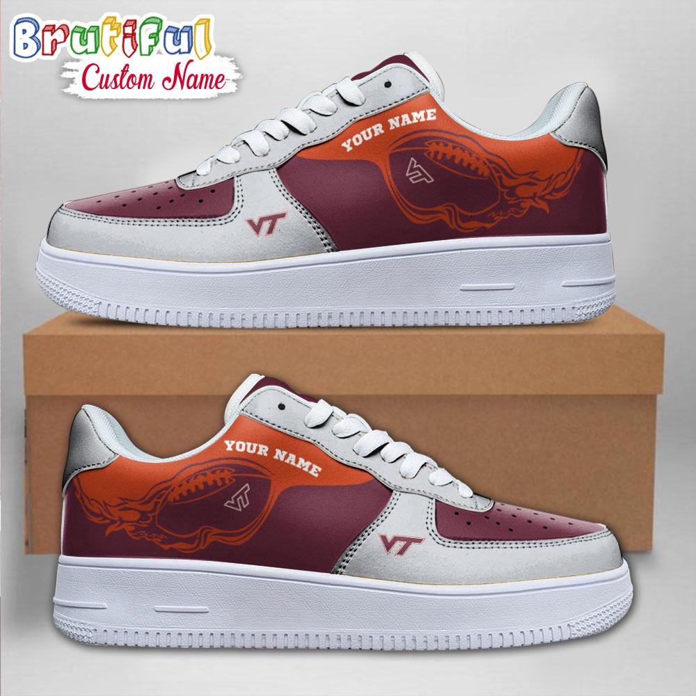 Sportswearmerch Virginia Tech Hokies NCAA Sporty Air Low-Top Shoes For Men And Women