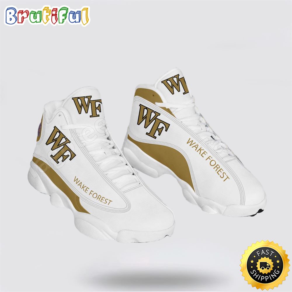 Sportswearmerch Wake Forest Demon Deacons NCAA AJ13 Sneakers Shoes For Men And Women