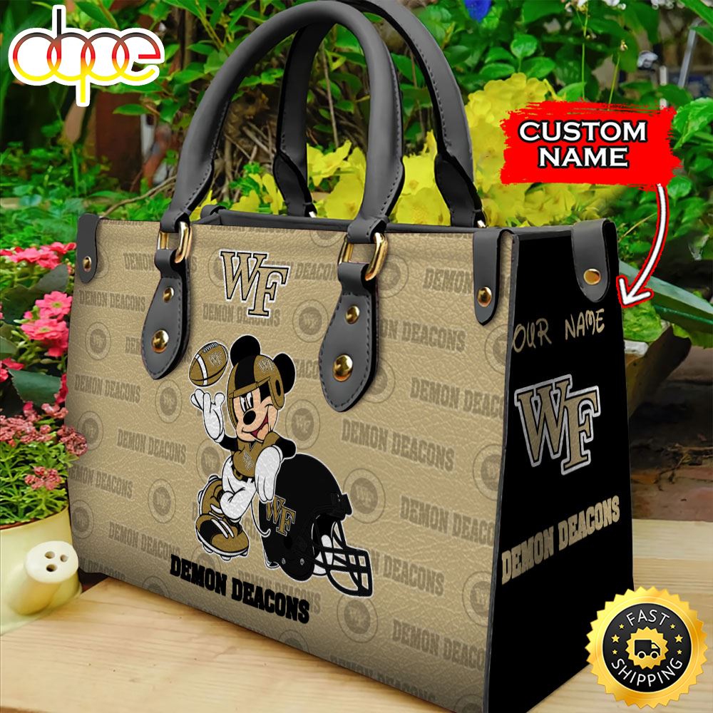 Sportswearmerch Wake Forest Demon Deacons NCAA Mickey Leather Bag For Fan