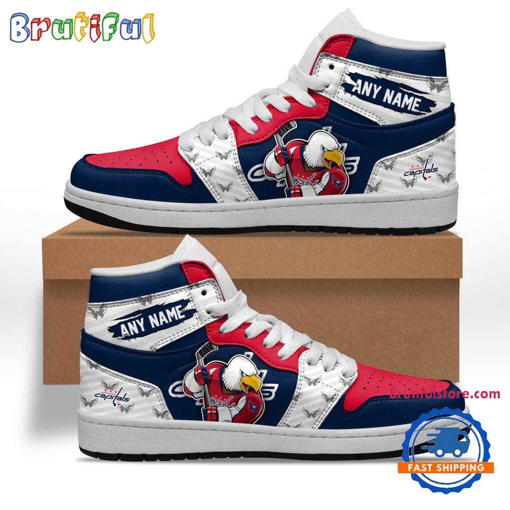 Sportswearmerch Washington Capitals NHL AJ1 High Sneakers Shoes For Men And Women