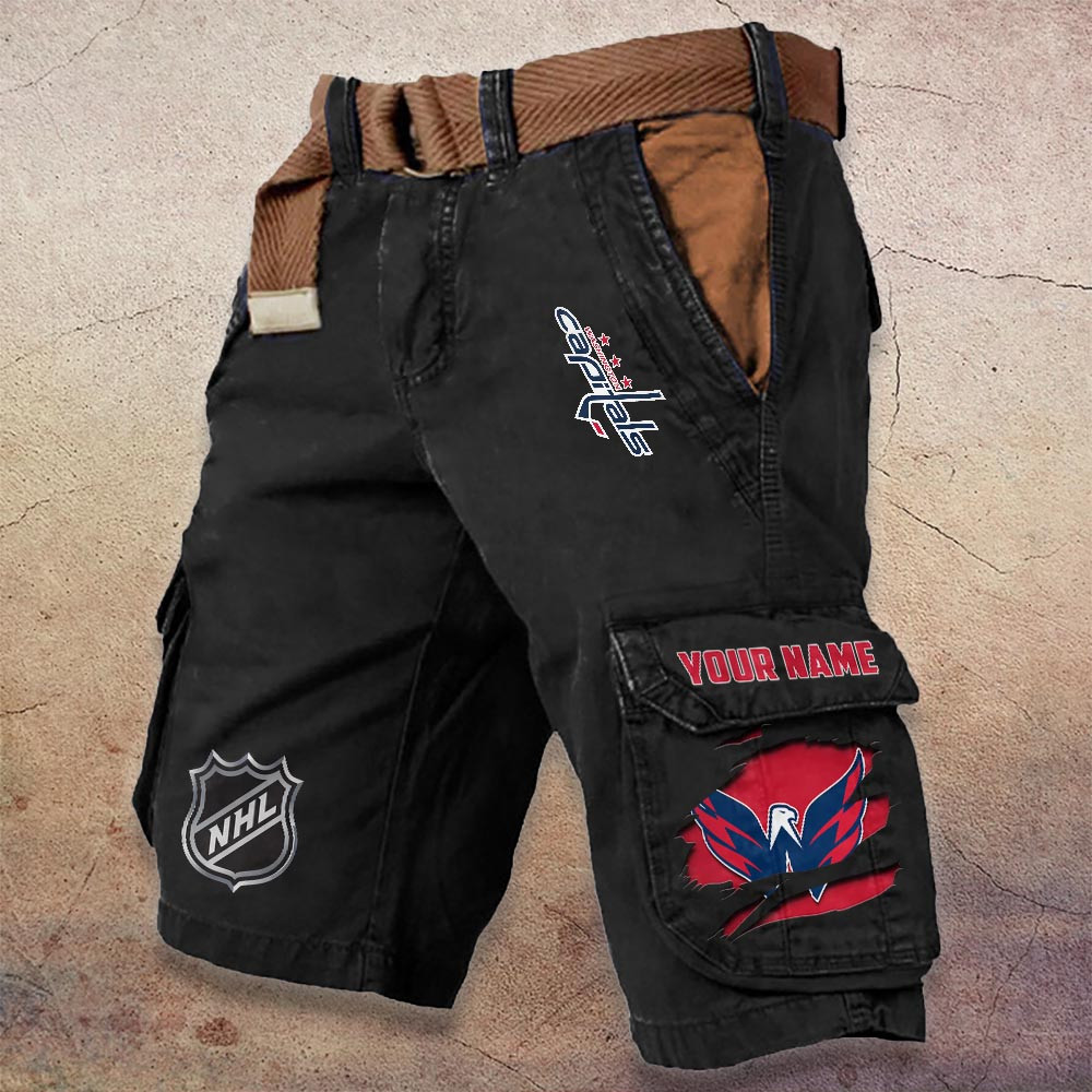 Sportswearmerch Washington Capitals NHL Denim Short For Fan