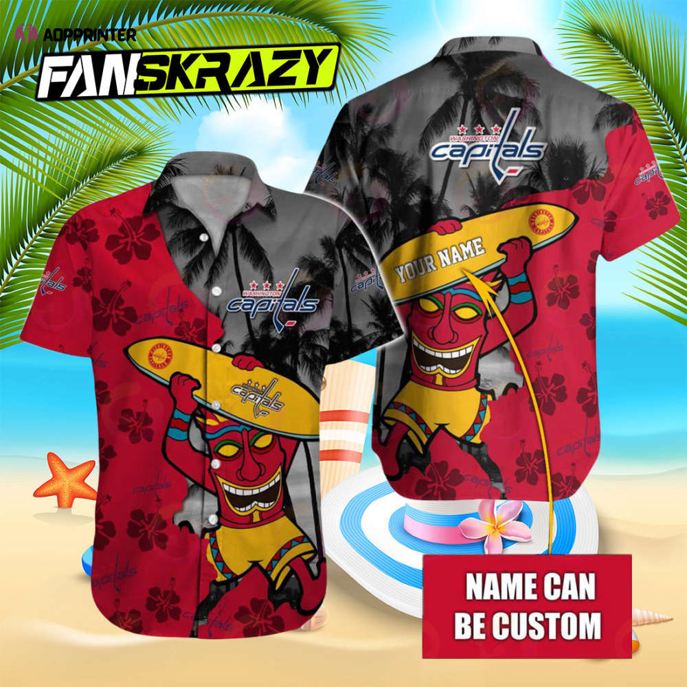 Sportswearmerch Washington Capitals NHL Personalized Hawaiian Shirt For Fan