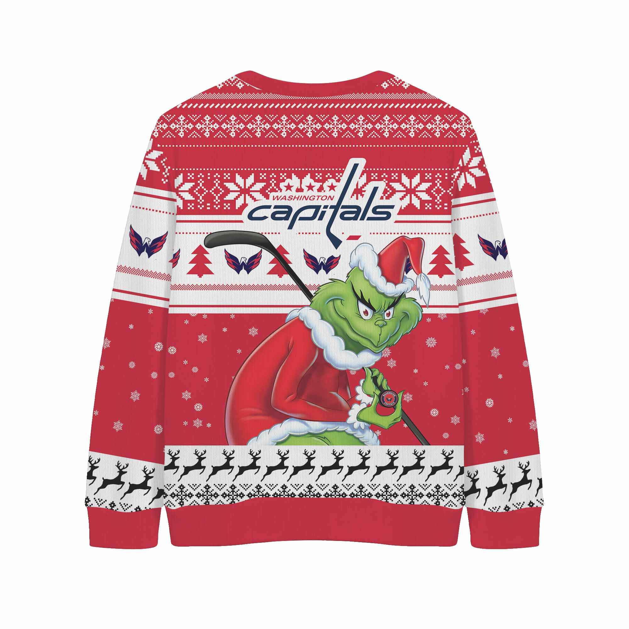 Sportswearmerch Washington Capitals NHL x Grinch Christmas Cardigan For Fan
