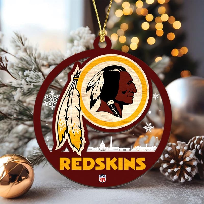 Sportswearmerch Washington Commanders NFL Acrylic Mix Wooden Ornament Gift For Fans