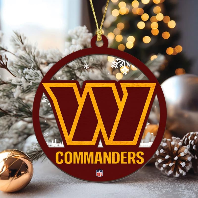 Sportswearmerch Washington Commanders NFL Acrylic Mix Wooden Ornament Gift For Fans