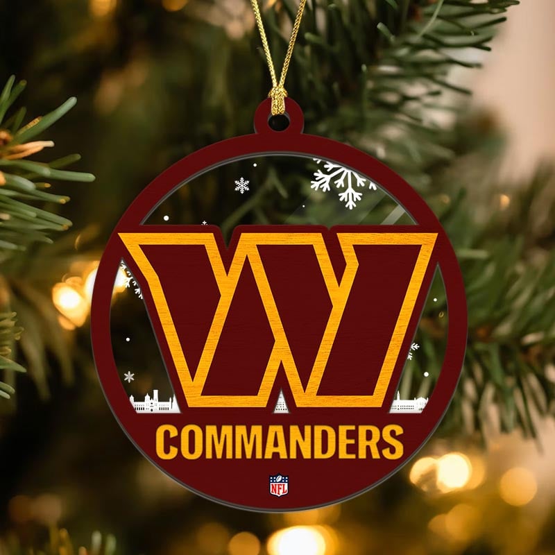 Sportswearmerch Washington Commanders NFL Acrylic Mix Wooden Ornament Gift For Fans
