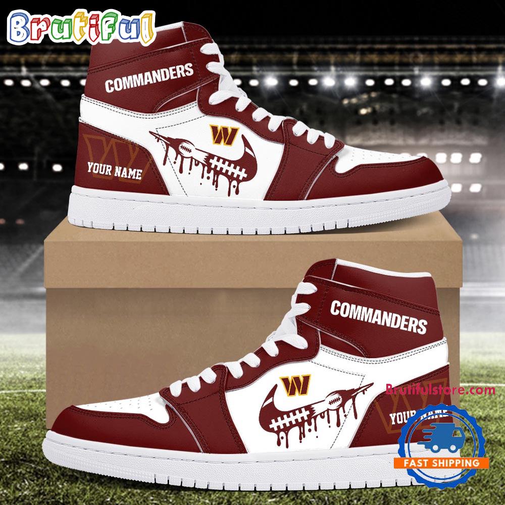 Sportswearmerch Washington Commanders NFL AJ1 High Sneakers Shoes For Men And Women