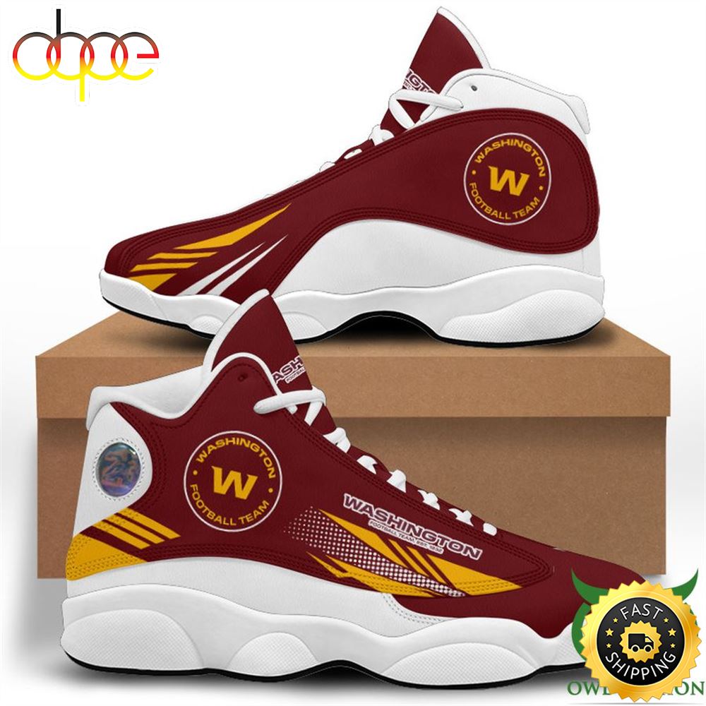 Sportswearmerch Washington Commanders NFL AJ13 Sneakers Shoes For Men And Women