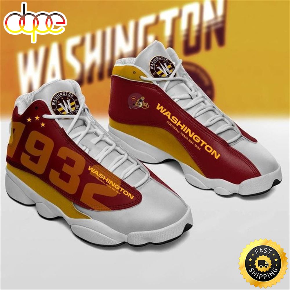 Sportswearmerch Washington Commanders NFL AJ13 Sneakers Shoes For Men And Women