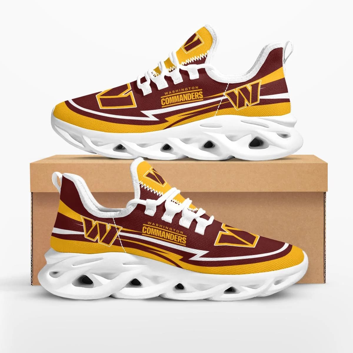 Sportswearmerch Washington Commanders NFL Are Coming Curves Max Soul Shoes Sneakers For Men And Women