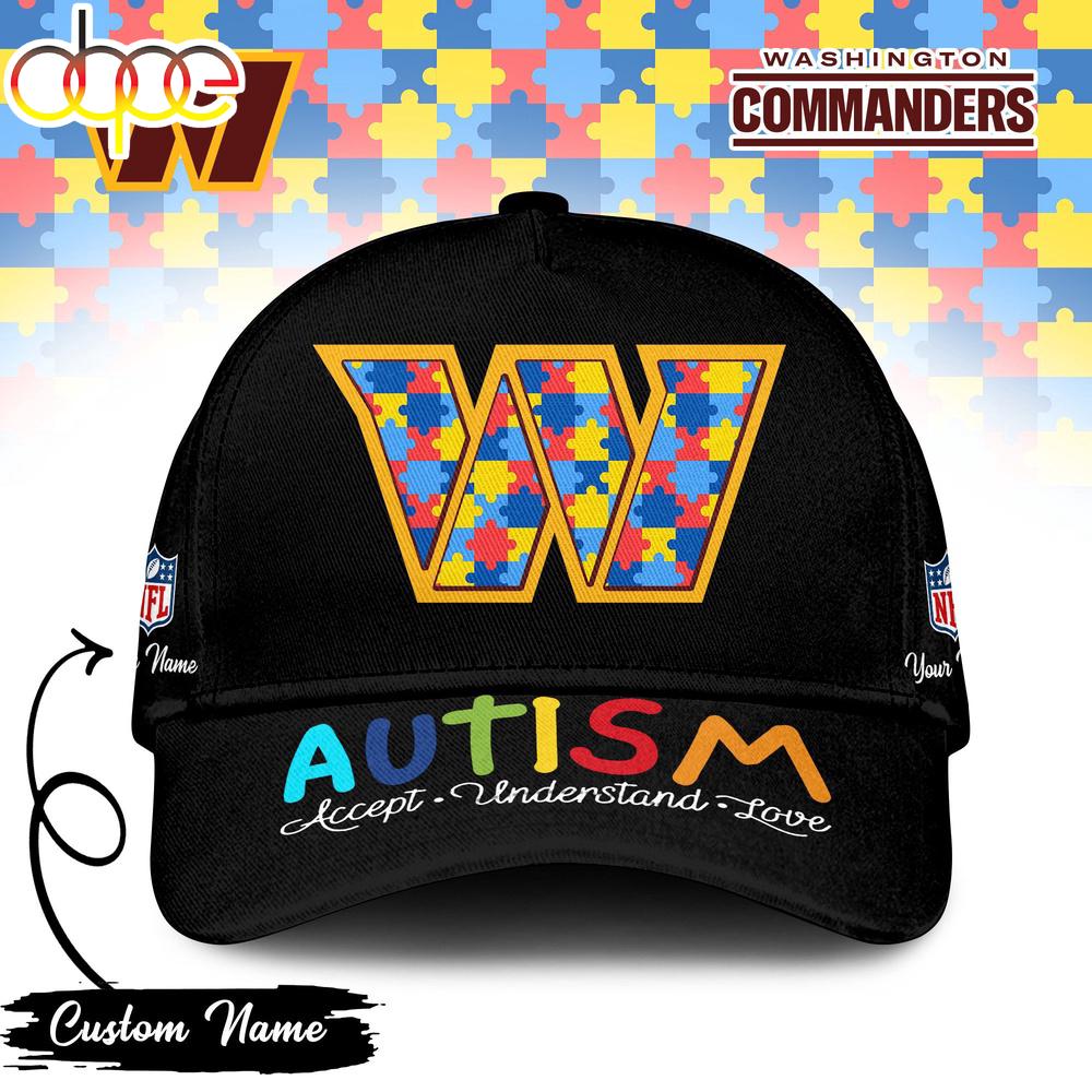 Sportswearmerch Washington Commanders NFL Autism Classic Cap For Fan