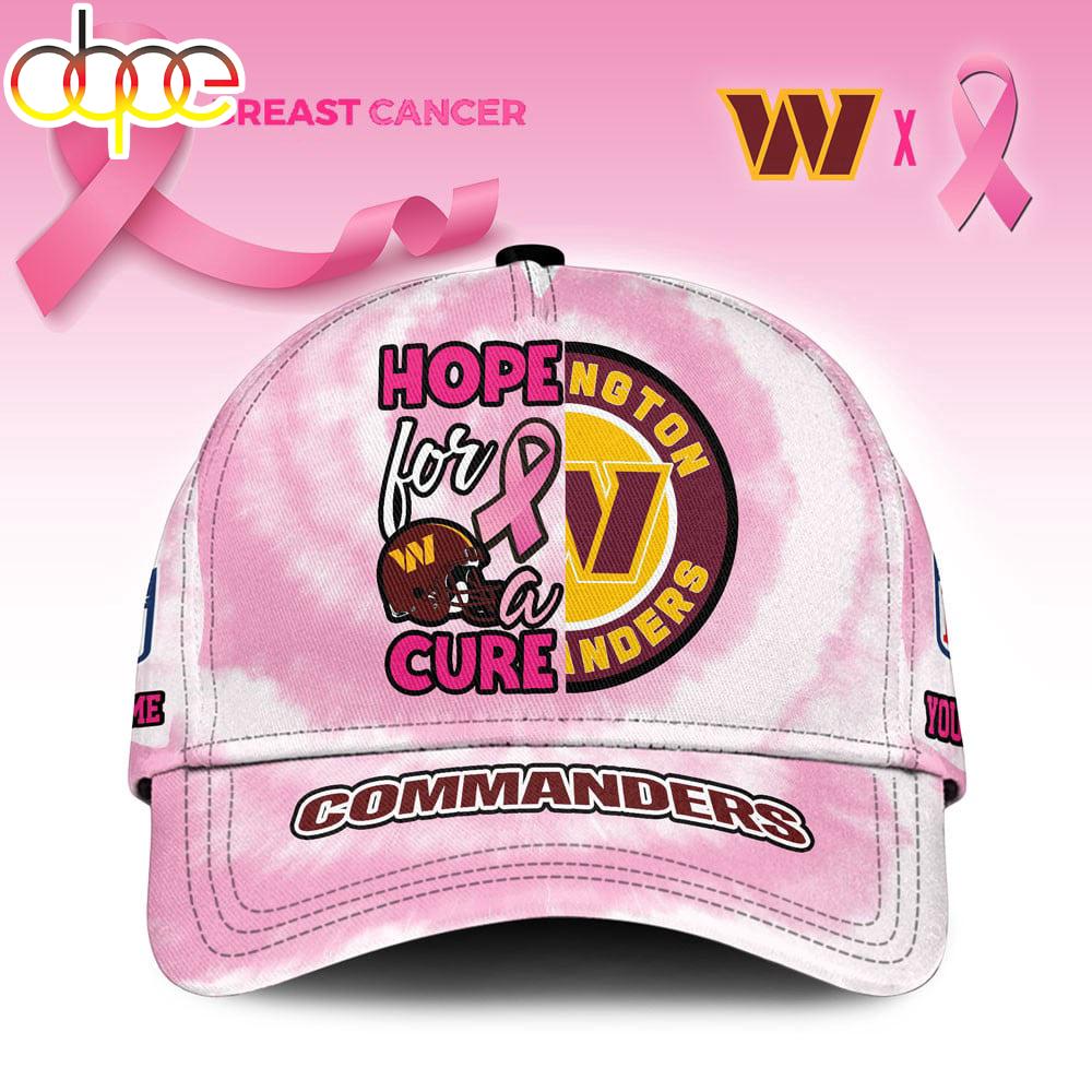 Sportswearmerch Washington Commanders NFL Breast Cancer Awareness Classic Cap For Fan
