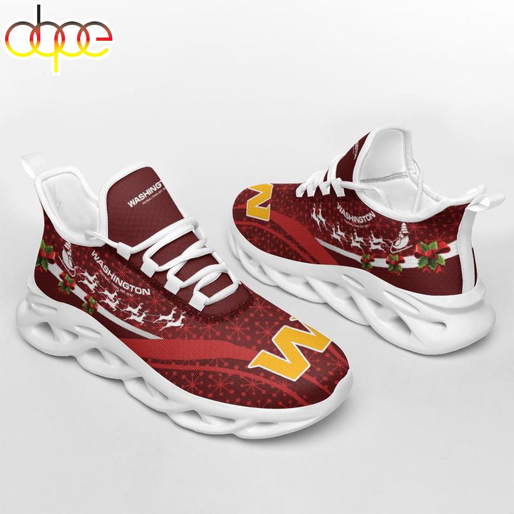 Sportswearmerch Washington Commanders NFL Christmas Pattern Max Soul Shoes Sneakers For Men And Women Gift