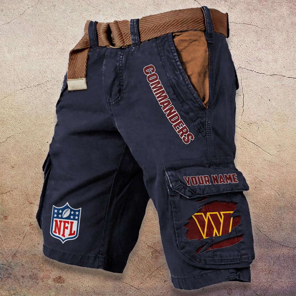 Sportswearmerch Washington Commanders NFL Denim Short For Fan