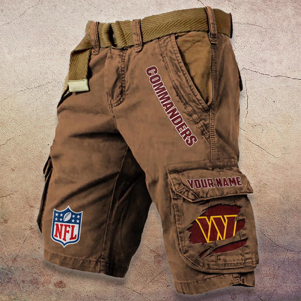 Sportswearmerch Washington Commanders NFL Denim Short For Fan