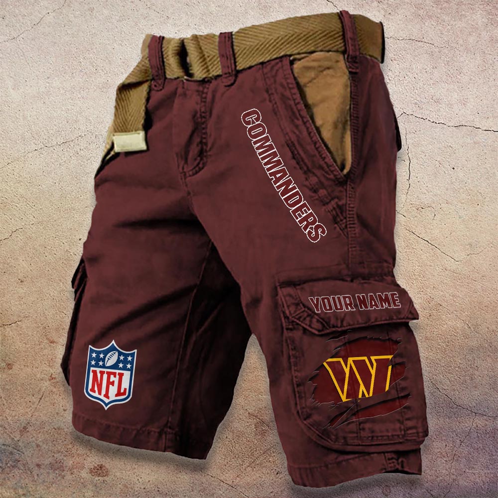 Sportswearmerch Washington Commanders NFL Denim Short For Fan