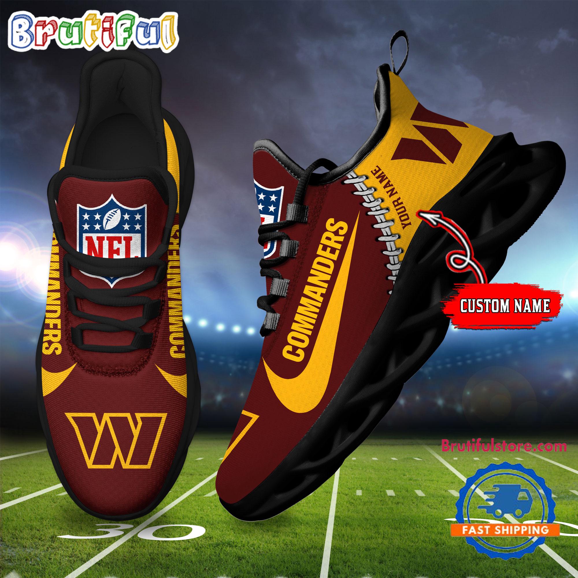 Sportswearmerch Washington Commanders NFL Football New Season Sneaker Max Soul Shoes For Fan