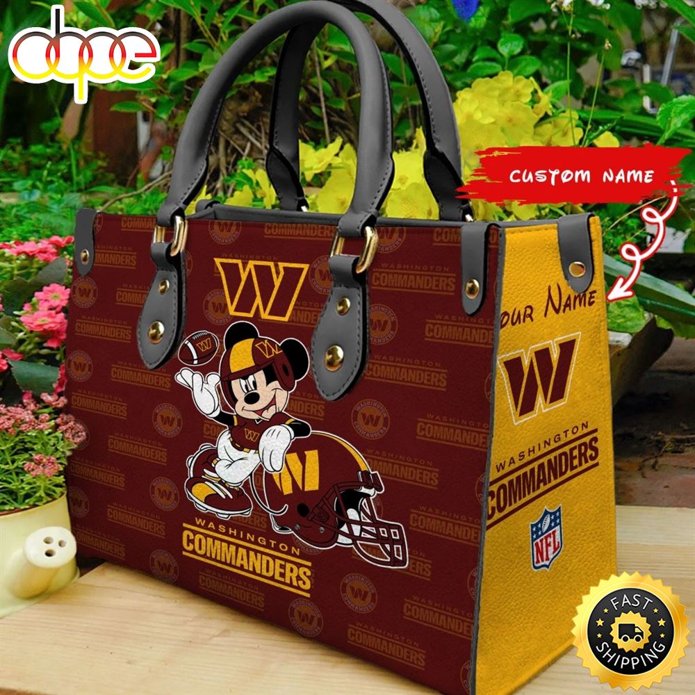 Sportswearmerch Washington Commanders NFL Leather Bag For Fan