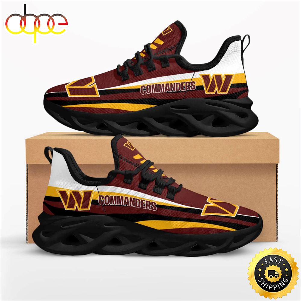 Sportswearmerch Washington Commanders NFL Max Soul Shoes Sneakers For Men And Women